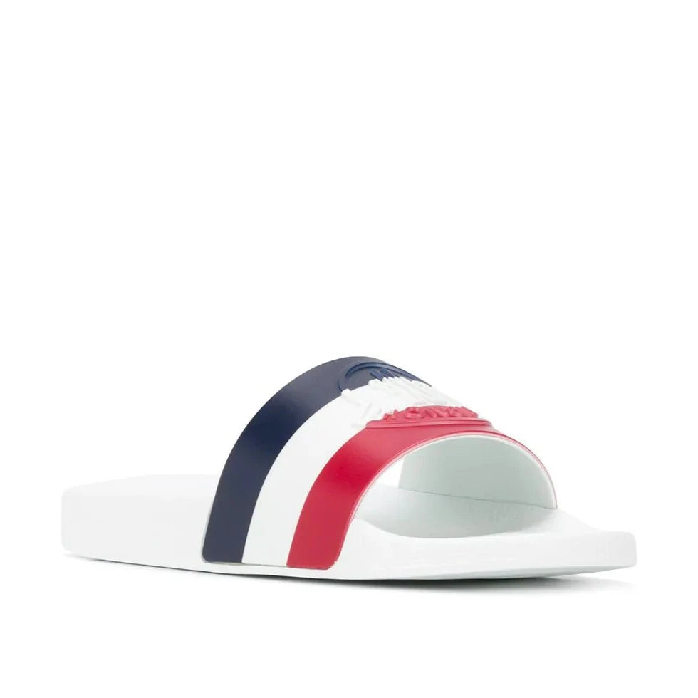 Moncler striped sliders