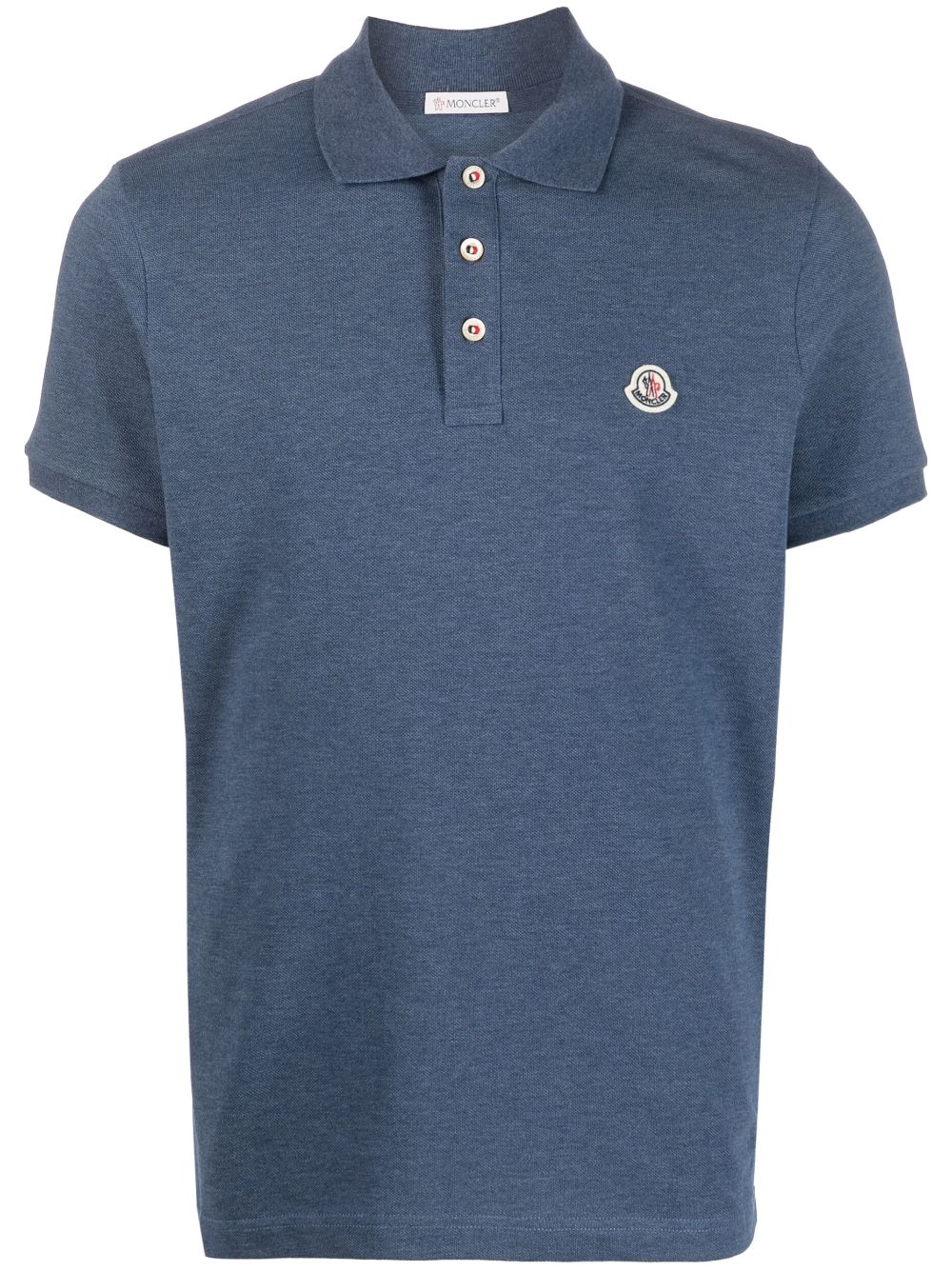 Moncler logo-patch polo shirt