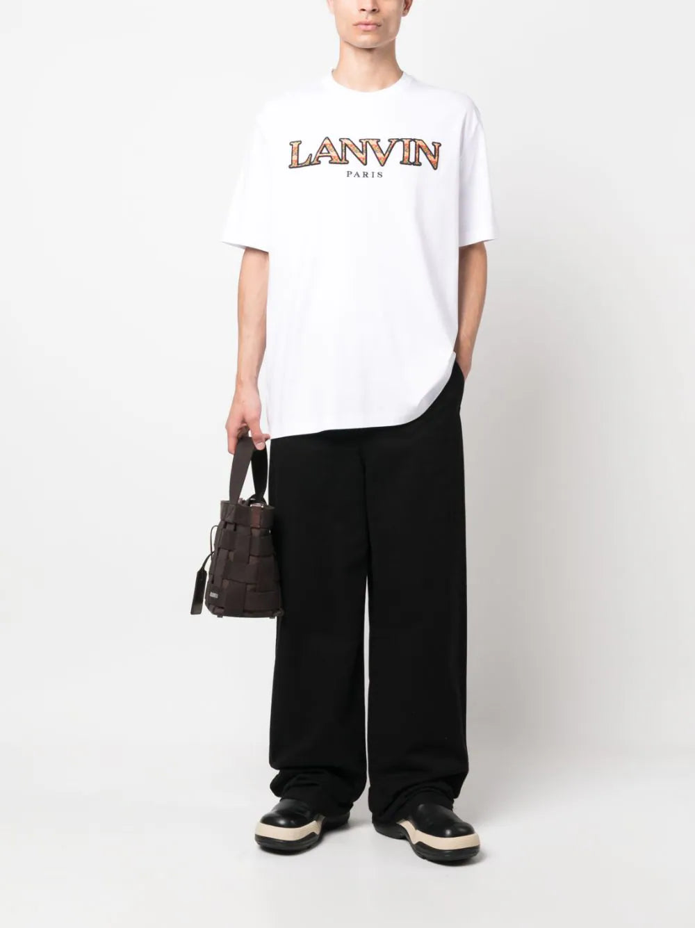 Lanvin logo-embroidered short-sleeve T-shir