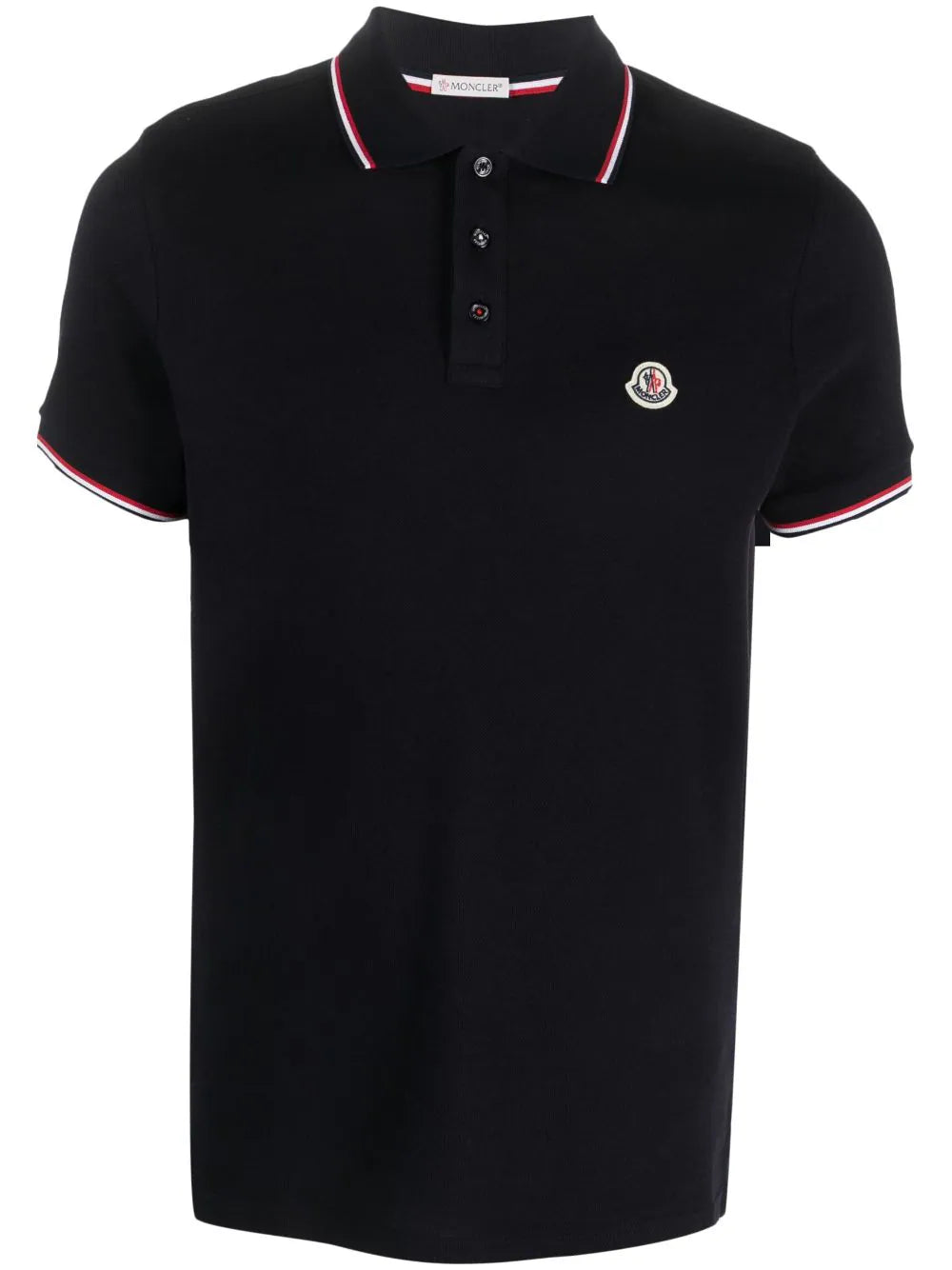 Moncler logo-patch polo shirt