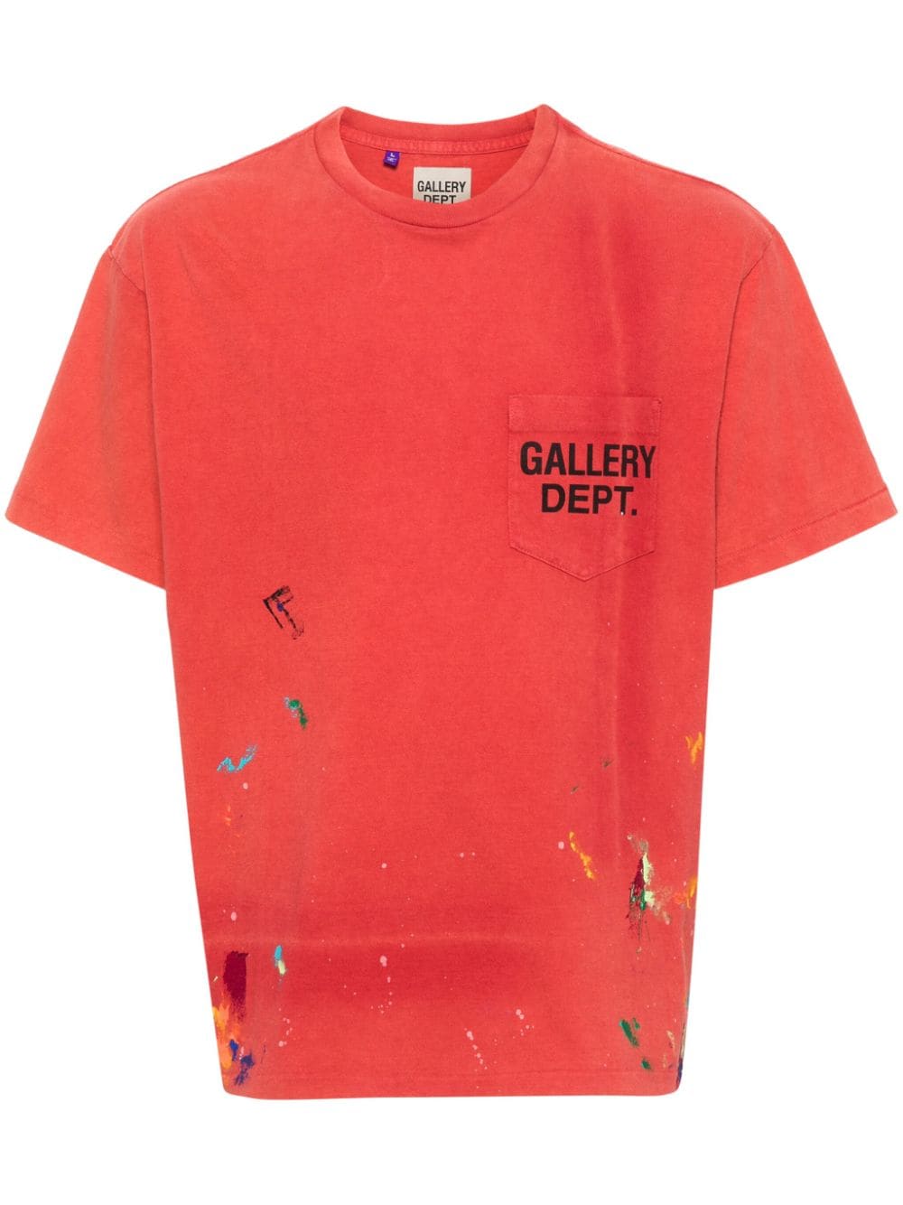 GALLERY DEPT. paint-splatter-detail cotton T-shir