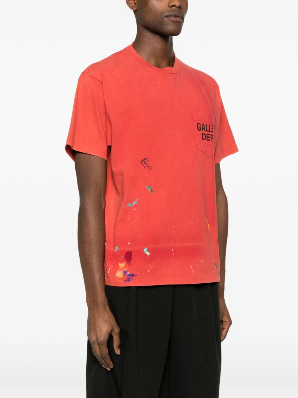 GALLERY DEPT. paint-splatter-detail cotton T-shir