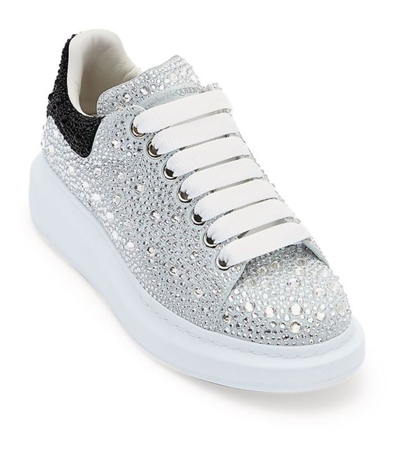 Alexander McQueen Oversized crystal-embellished sneakers