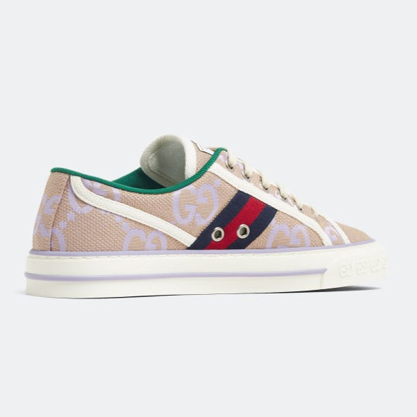 Gucci Jumbo GG Tennis 1977 Beige Lilac Canvas